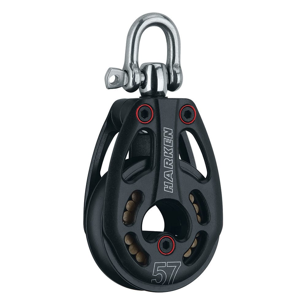 Harken 57mm Aluminum Low Load Black Magic Block w/Swivel [3226] - The Happy Skipper