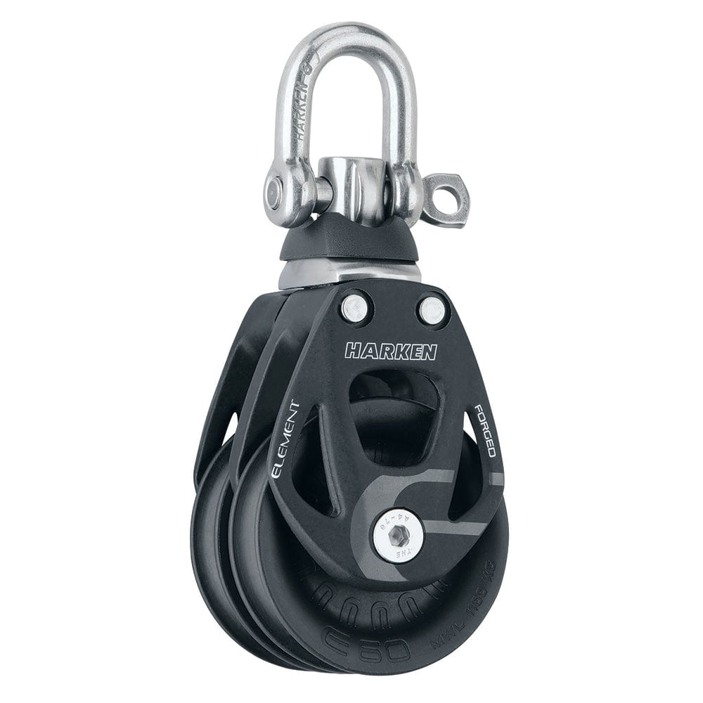 Harken 60mm Double Aluminum Element Block w/Swivel [6269] - The Happy Skipper