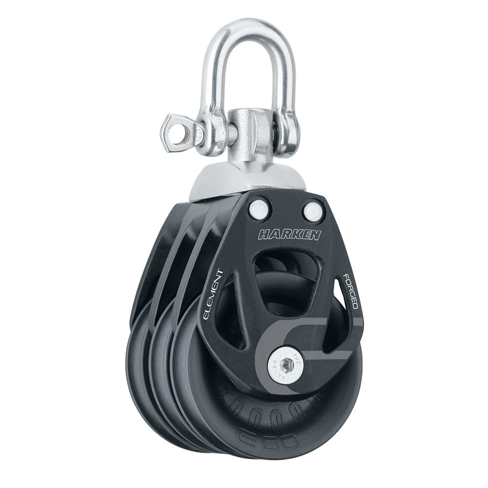 Harken 60mm Triple Aluminum Element Block w/Swivel [6272] - The Happy Skipper