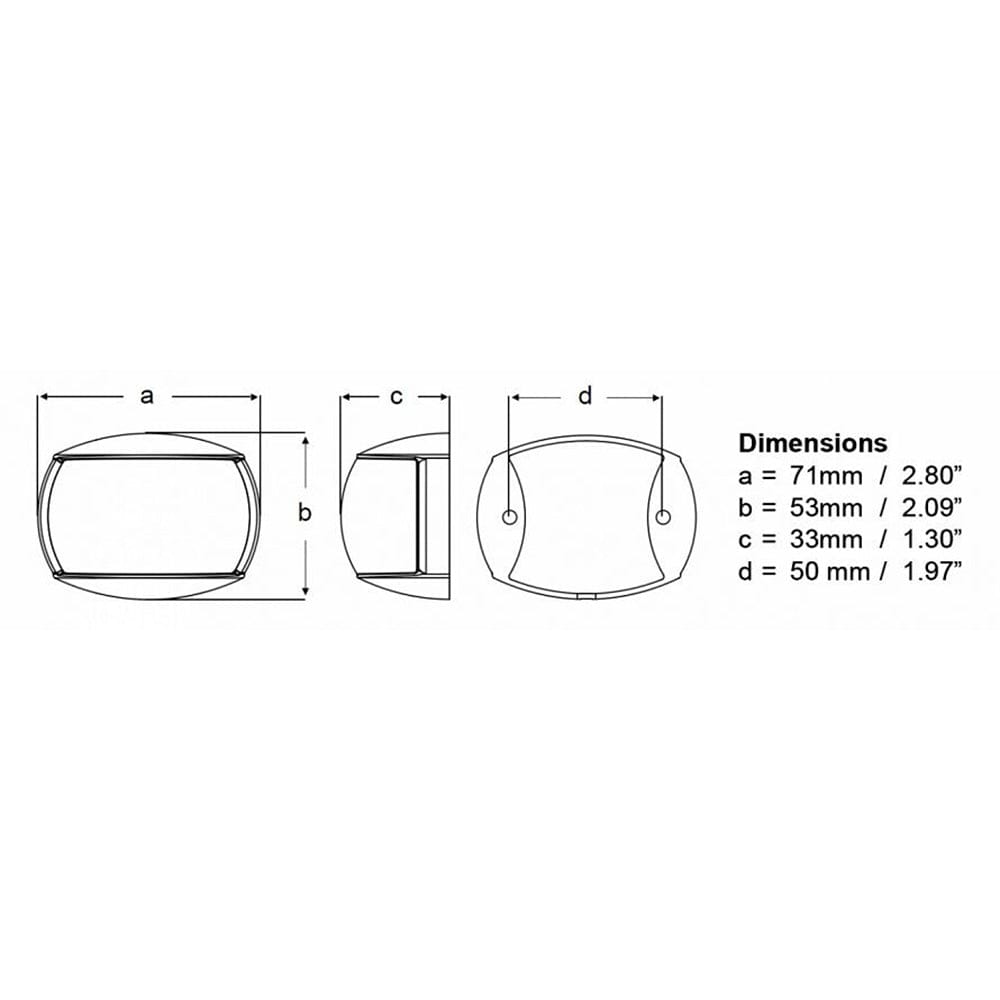 Hella Marine NaviLED Port & Starboard Pair - 2nm - Clear Lens/White Housing [980520911] - The Happy Skipper