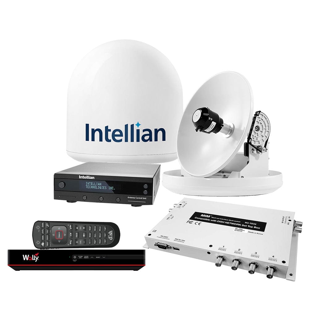 Intellian i2 US System w/DISH/Bell MIM-2 (w/3M RG6 Cable) 15M RG6 Cable DISH HD Wally Receiver [B4-209DNSB2] - The Happy Skipper