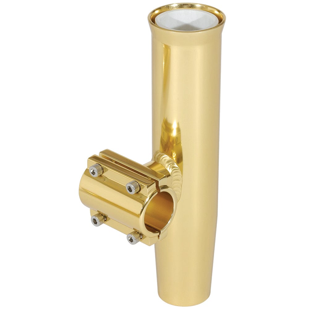 Lee's Clamp-On Rod Holder - Gold Aluminum - Horizontal Mount - Fits 1.050" O.D. Pipe [RA5201GL] - The Happy Skipper