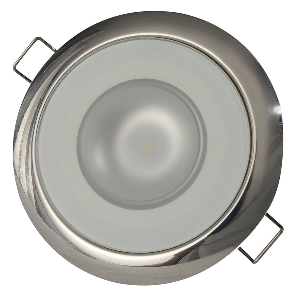 Lumitec Mirage Flush Mount Down Light Spectrum RGBW - Polished Bezel [113117] - The Happy Skipper