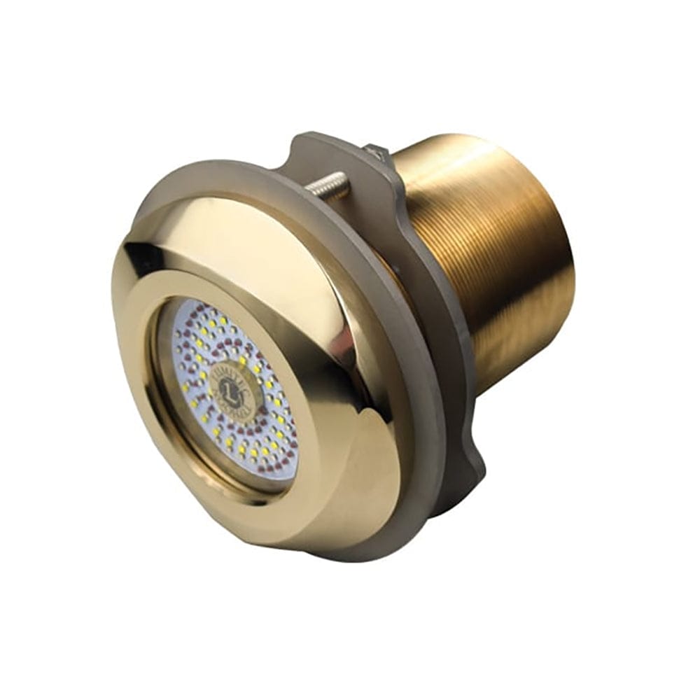 Lumitec Typhoon Underwater Bronze Thru-Hull LED Light - White/Blue [101448] - The Happy Skipper