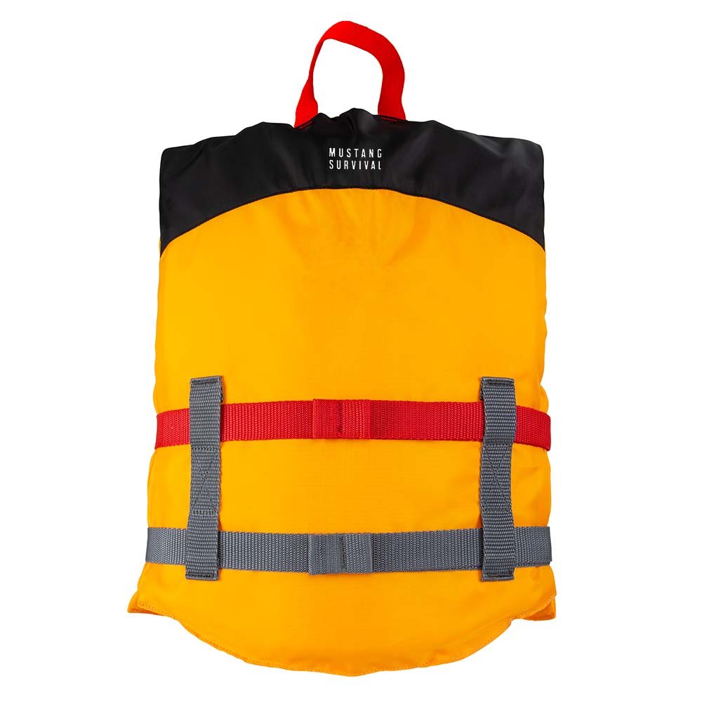 Mustang Youth Livery Foam Vest - Mango/Black [MV2300-203-0-253] - The Happy Skipper