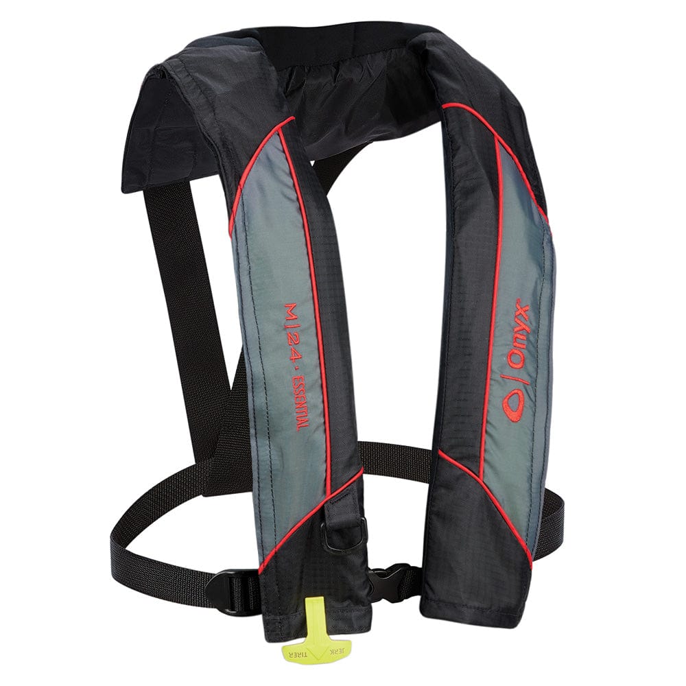 Onyx M-24 Essential Manual Inflatable Life Jacket - Red - Adult Universal [131200-100-004-23] - The Happy Skipper