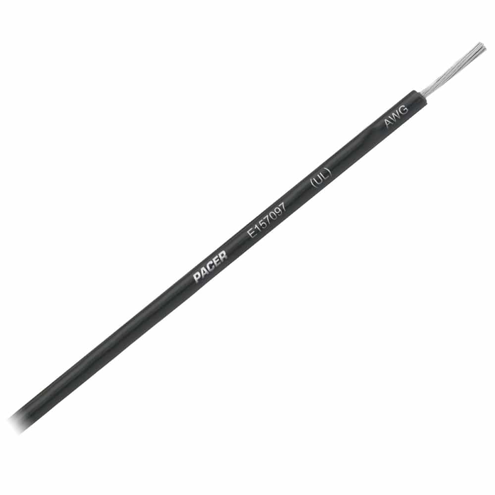 Pacer Black 12 AWG Primary Wire - 25 [WUL12BK-25] - The Happy Skipper