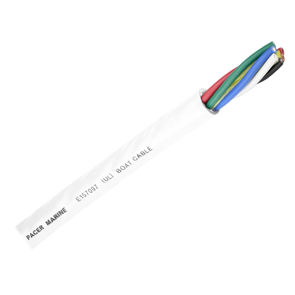 Pacer Round 6 Conductor Cable - 100 - 16/6 AWG - Black, Brown, Red, Green, Blue White [WR16/6-100] - The Happy Skipper