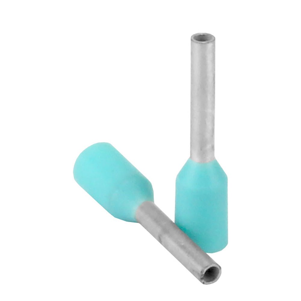 Pacer Turquoise 22-24 AWG Wire Ferrule - 6mm Length - 25 Pack [TFRL24-6MM-25] - The Happy Skipper