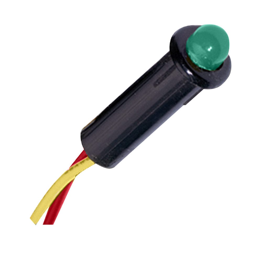 Paneltronics LED Indicator Light - Green - 12-14 VDC - 1/4" [048-004] - The Happy Skipper