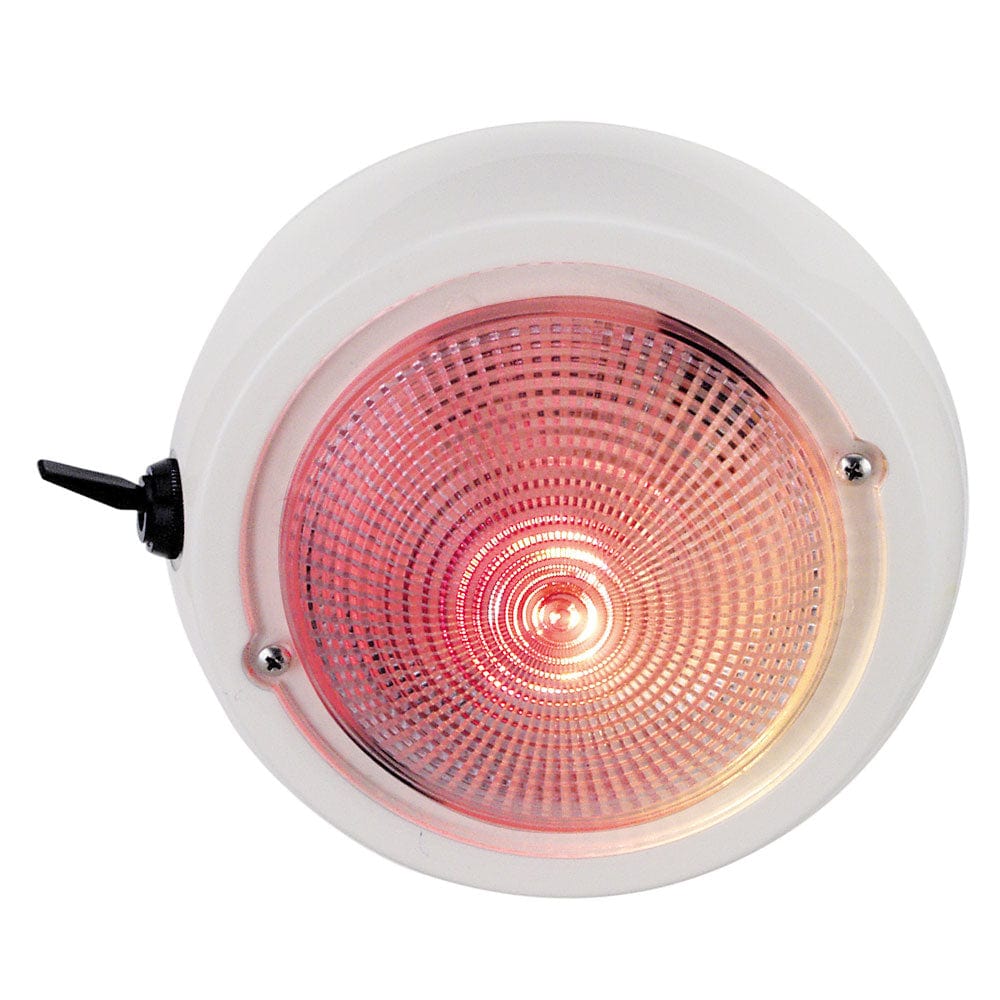 Perko Dome Light w/Red & White Bulbs [1263DP1WHT] - The Happy Skipper
