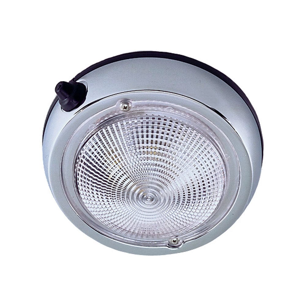 Perko Surface Mount Dome Light - 5" O.D.(4" Lens) - Chrome Plated [0300DP1CHR] - The Happy Skipper