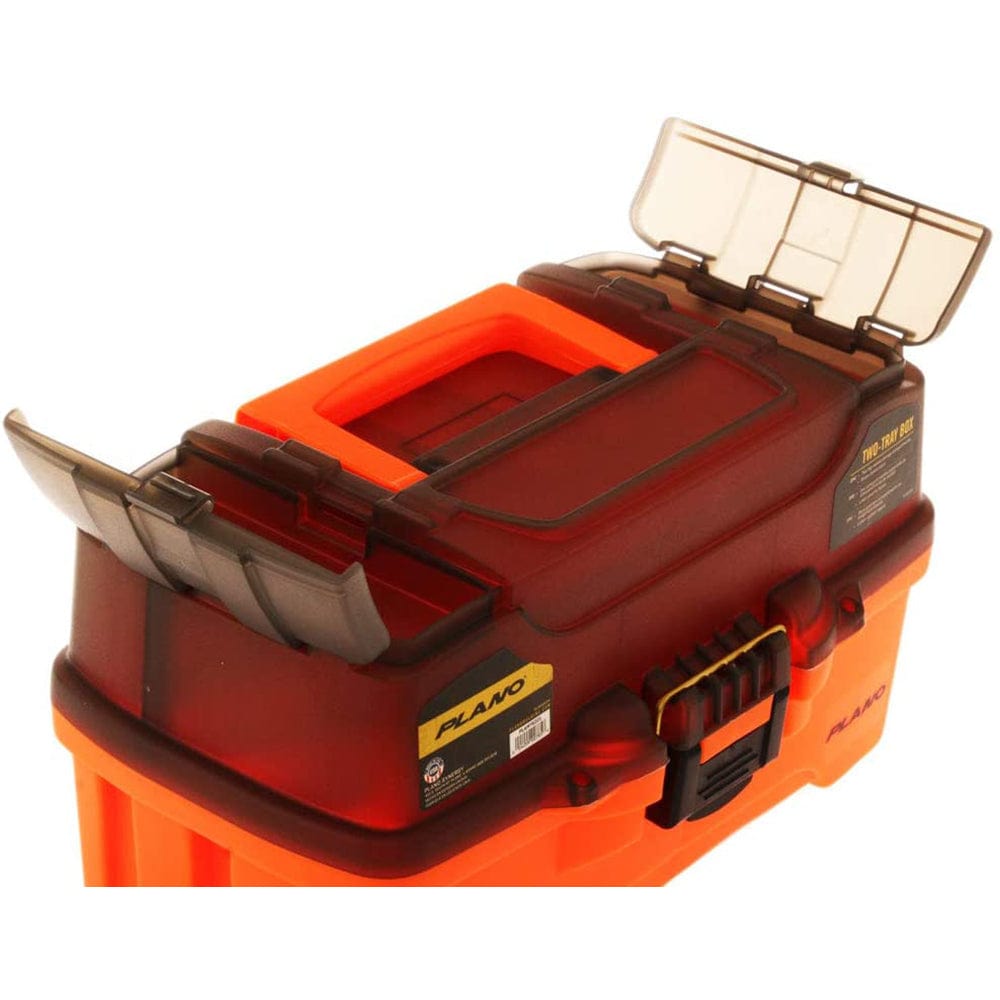 Plano 2-Tray Tackle Box w/Dual Top Access - Smoke Bright Orange [PLAMT6221] - The Happy Skipper