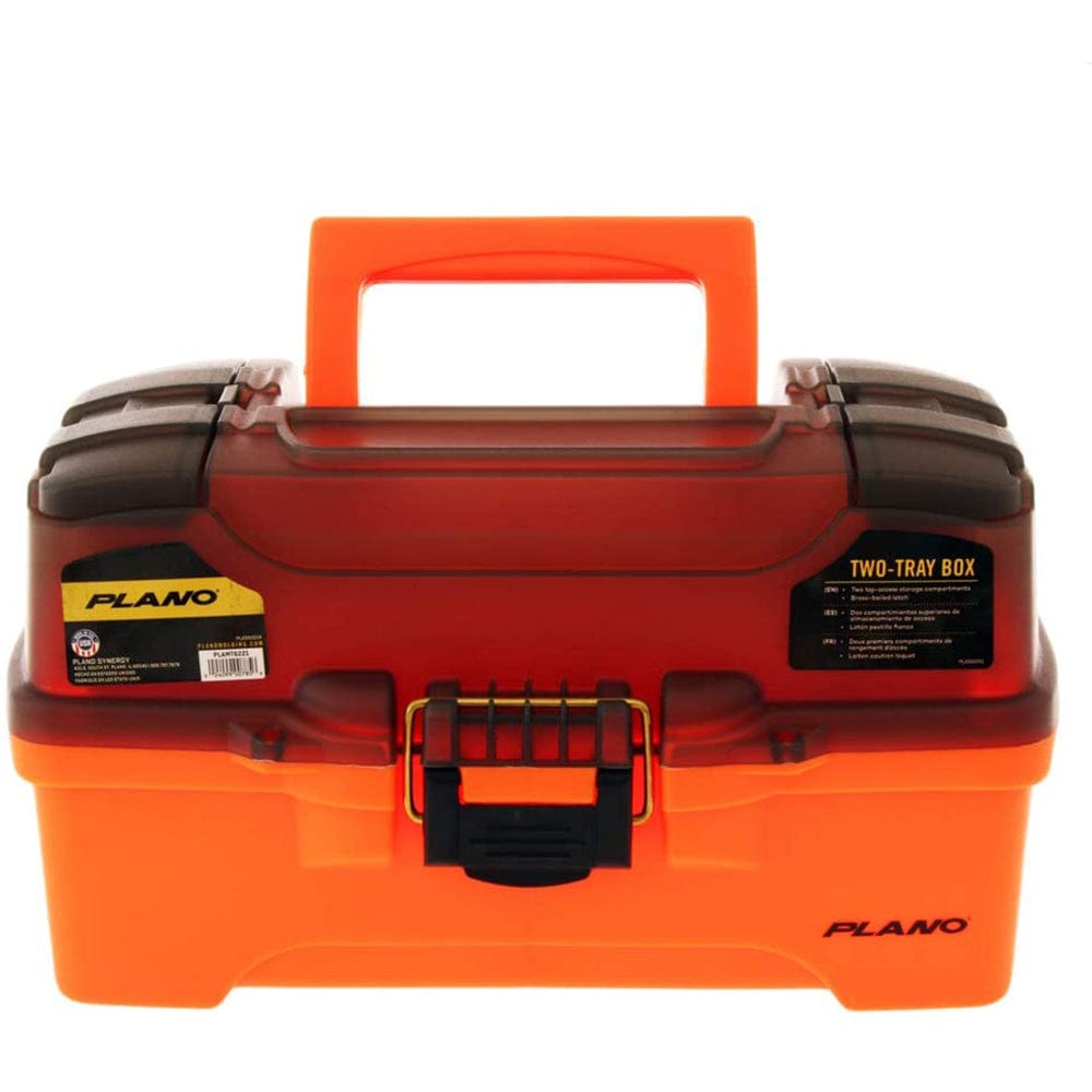 Plano 2-Tray Tackle Box w/Dual Top Access - Smoke Bright Orange [PLAMT6221] - The Happy Skipper