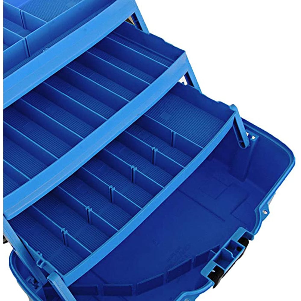 Plano 3-Tray Tackle Box w/Dual Top Access - Smoke Bright Blue [PLAMT6231] - The Happy Skipper