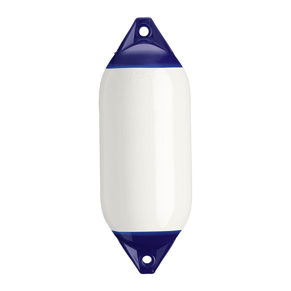 Polyform F-5 Twin Eye Fender 11" x 30" - White [F-5-WHITE] - The Happy Skipper