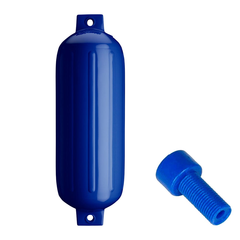 Polyform G-5 Twin Eye Fender 8.8" x 26.8" - Cobalt Blue w/Adapter [G-5-COBALT BLUE] - The Happy Skipper