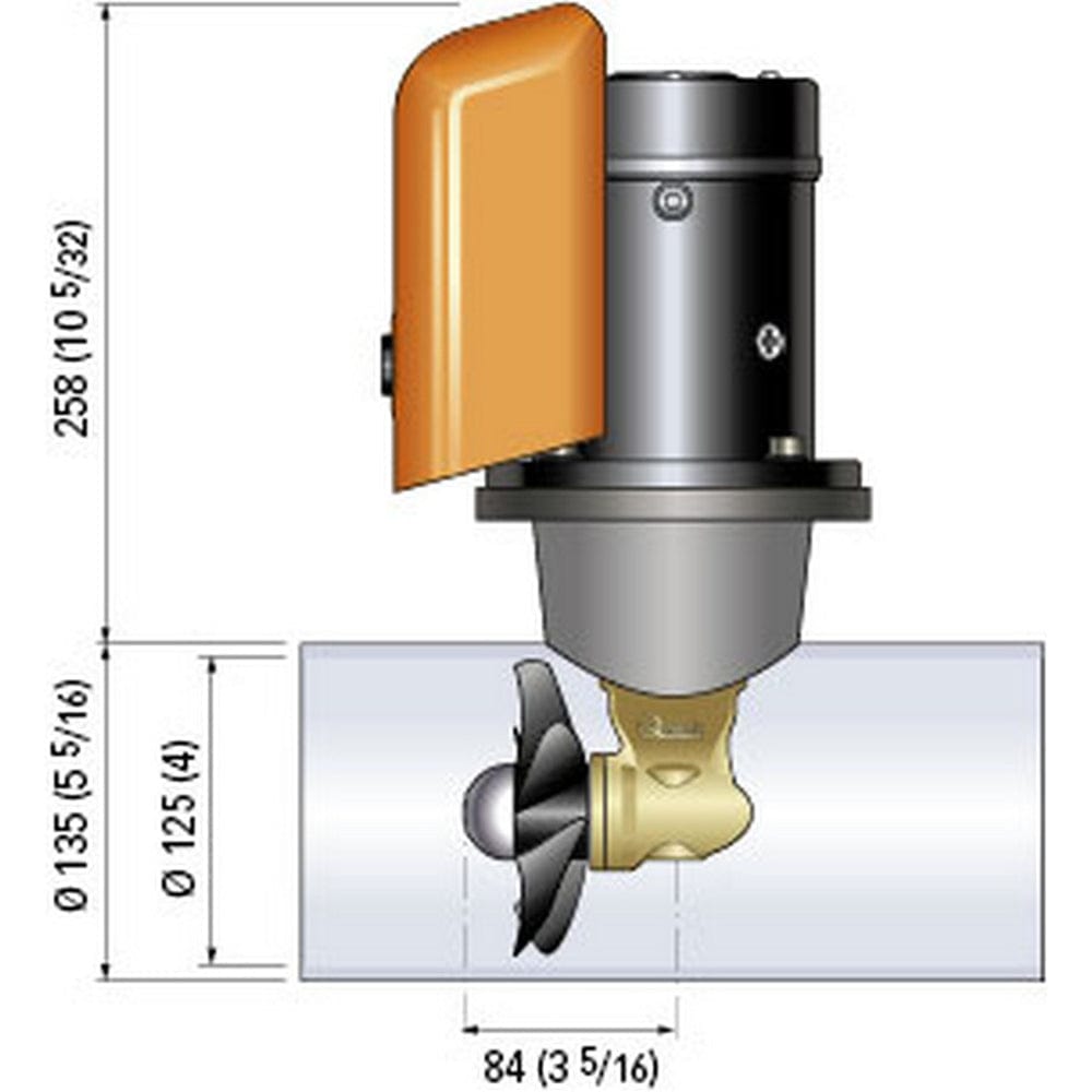 Quick Bow Thruster BTQ 125-30 30KGF - 12V - D125 - 1.5kW [FGBT12530120T00] - The Happy Skipper