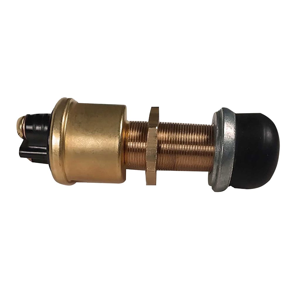 Raritan Heavy-Duty Push Button Switch - Brass [164000BR] - The Happy Skipper