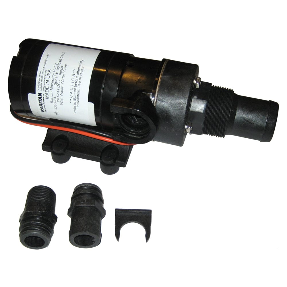 Raritan Macerator Pump - 24v w/Barb Adapter [5310024] - The Happy Skipper