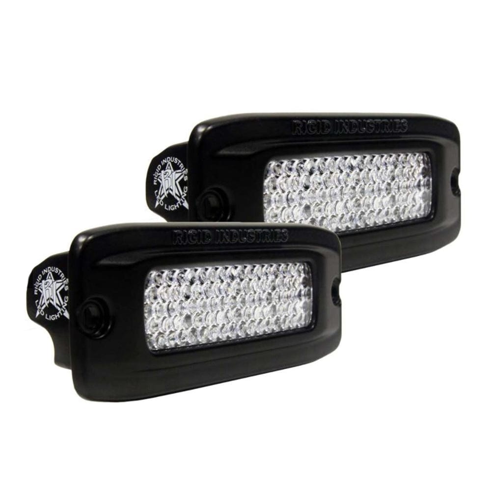 RIGID Industries SR-Q PRO Back Light Kit - Flush Mount Diffused - Pair - Black [980033] - The Happy Skipper