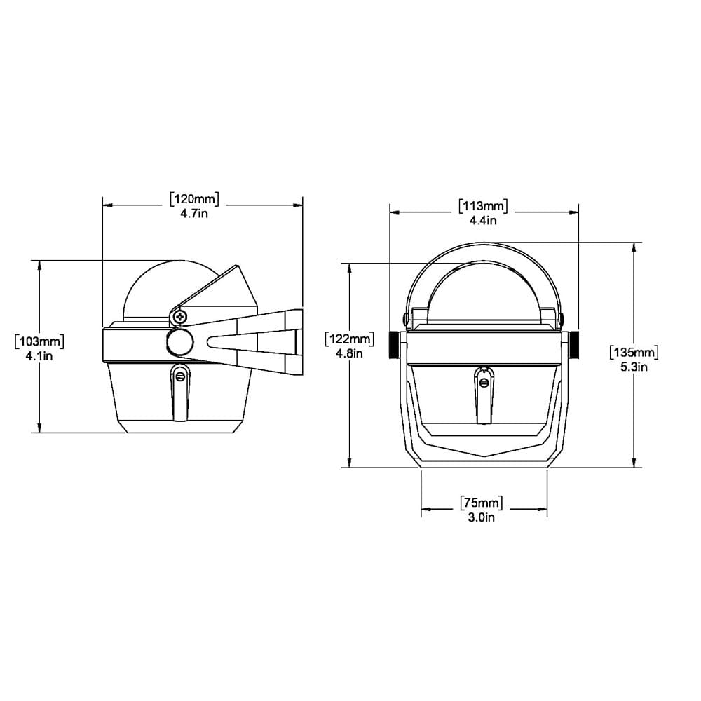 Ritchie B-51 Explorer Compass - Bracket Mount - Black [B-51] - The Happy Skipper