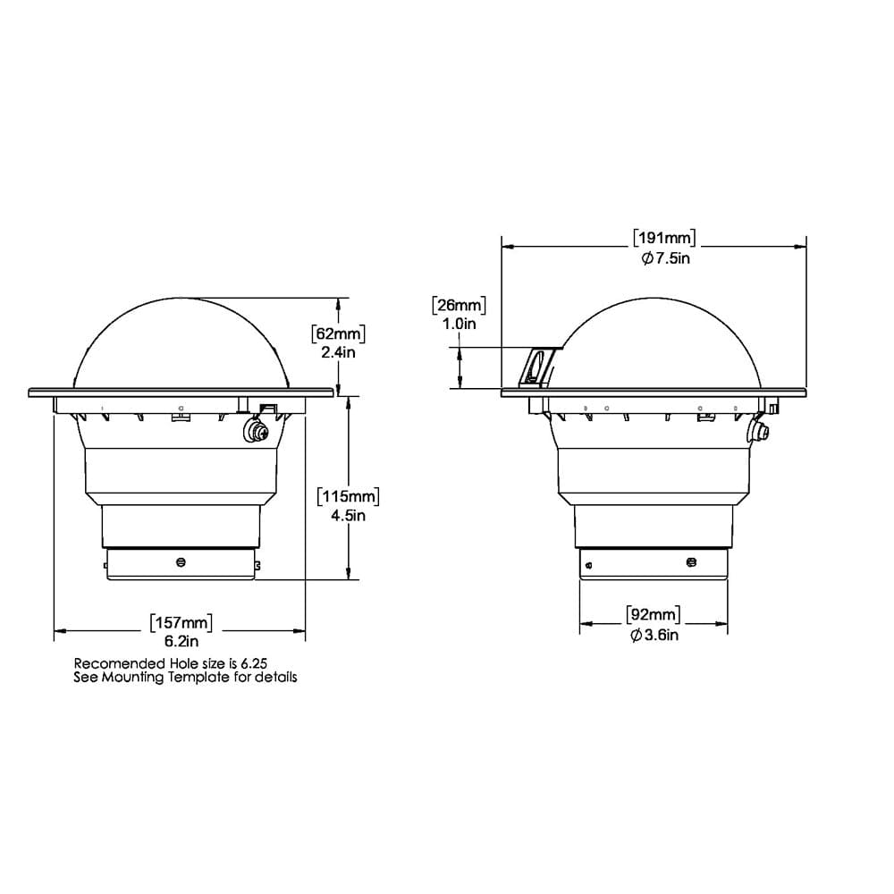 Ritchie FB-500 Globemaster Compass - Flush Mount - Black - 12V - 5 Degree Card [FB-500] - The Happy Skipper