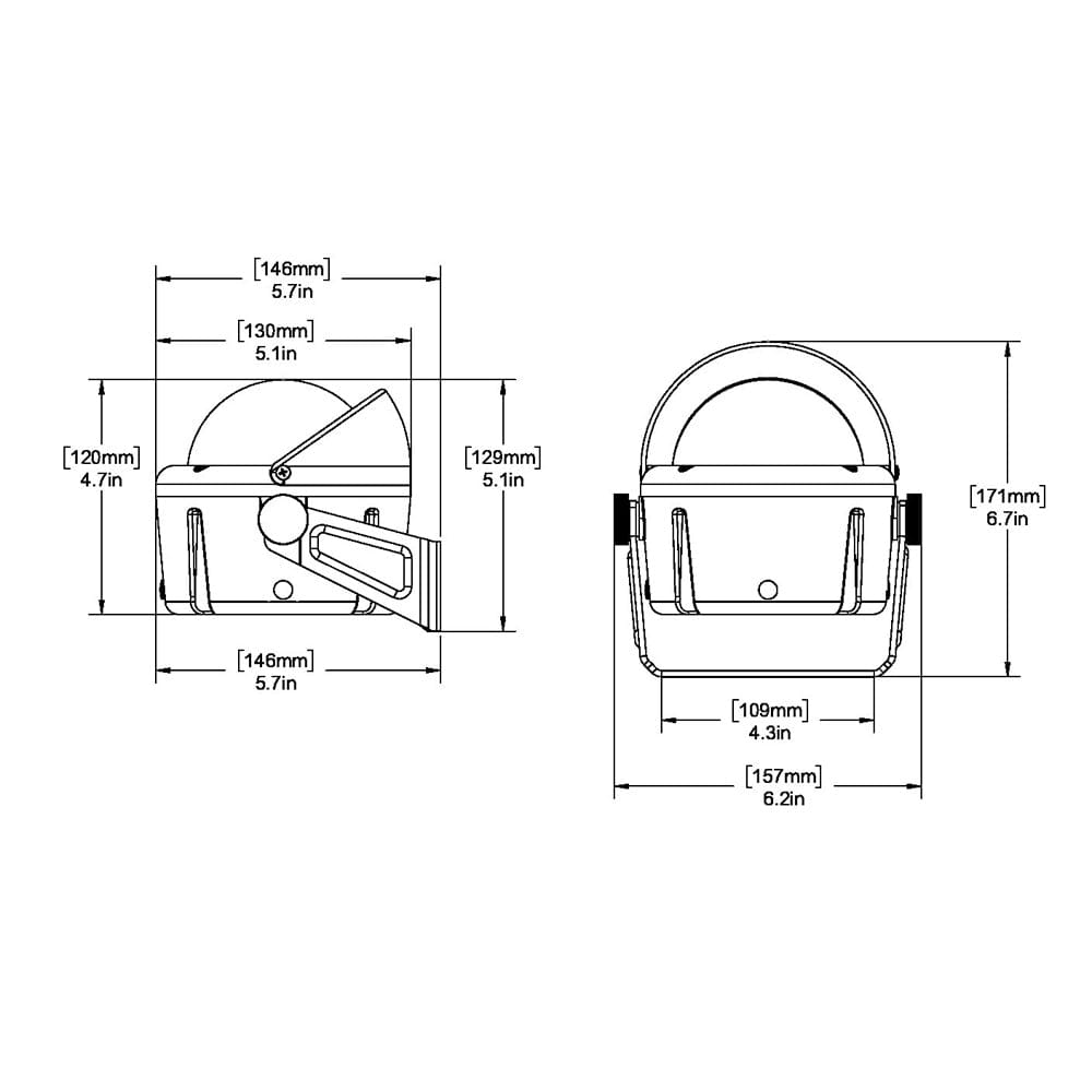 Ritchie HB-740 Helmsman Compass - Bracket Mount - Black [HB-740] - The Happy Skipper