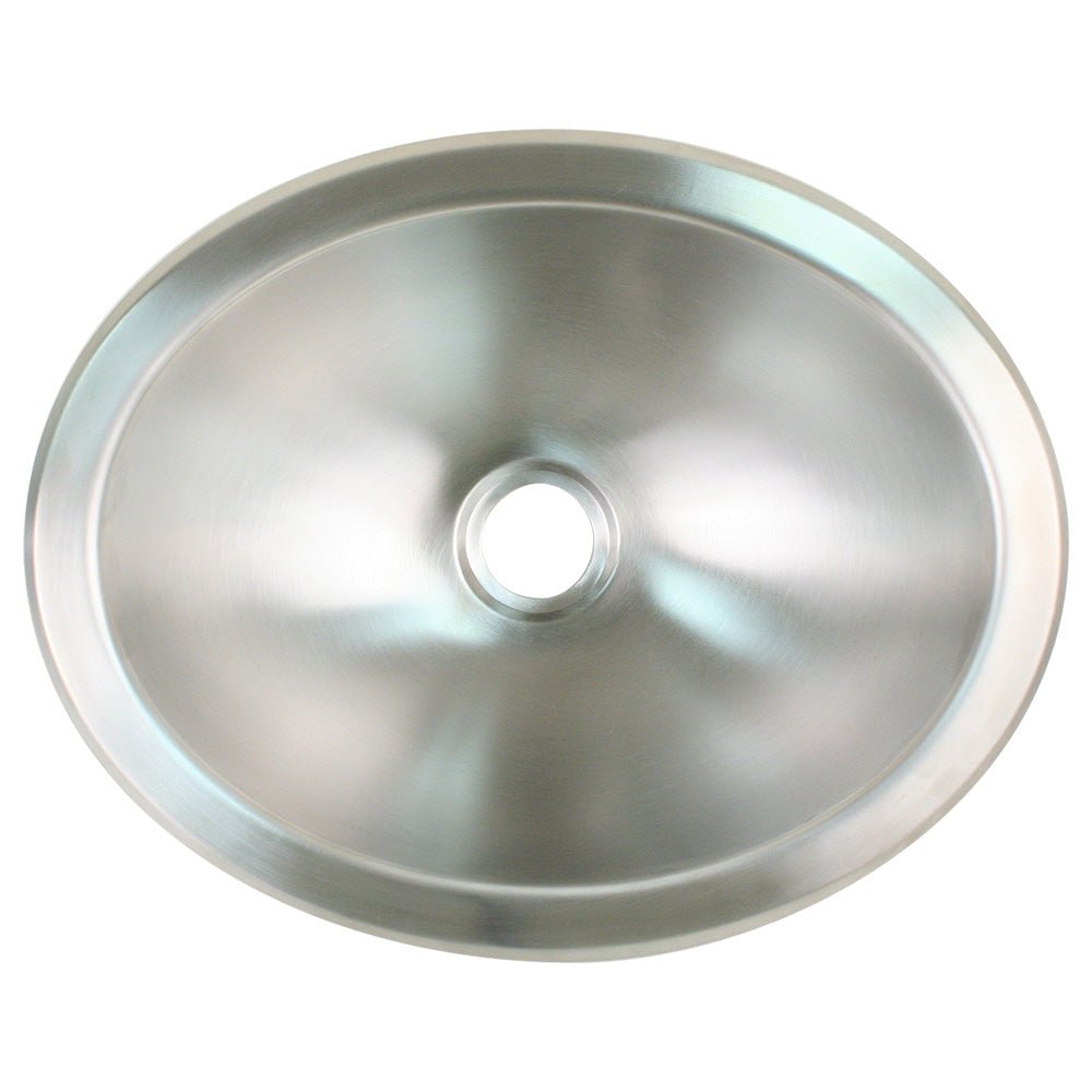 Scandvik Brushed SS Oval Sink - 13.25" x 10.5" [10281] - The Happy Skipper