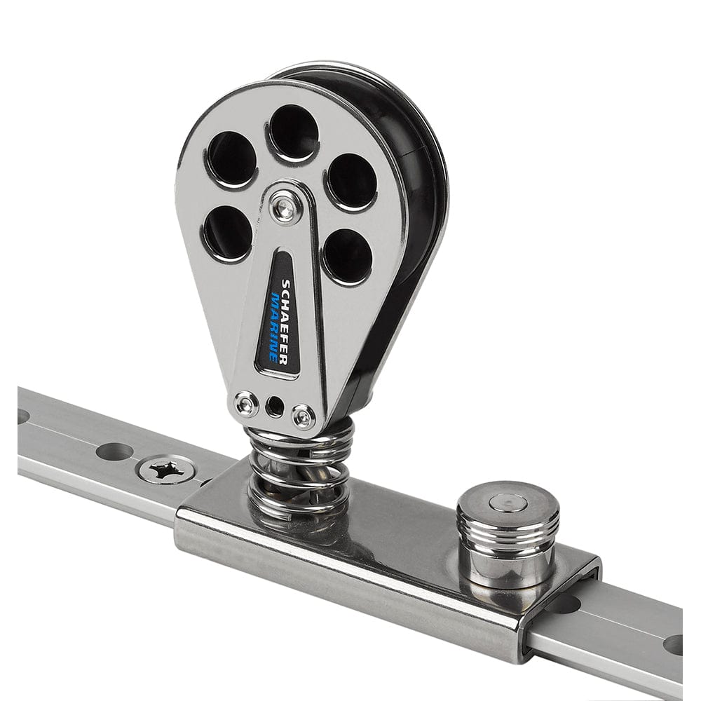 Schaefer Spring Loaded/Lined Slide/Stainless Steel f/1-1/4" T-Track [705-92] - The Happy Skipper