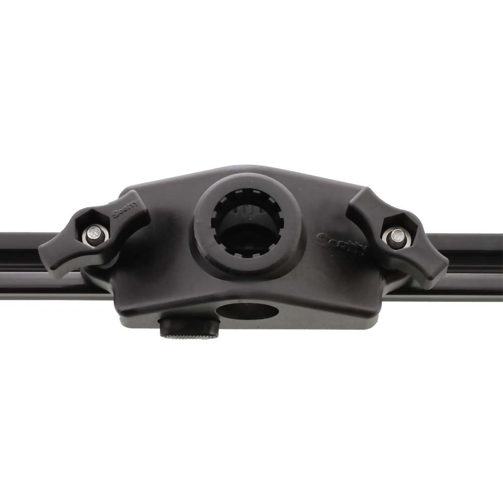 Scotty 0343 Locking Gunnel Track Mount [0343-BK] - The Happy Skipper