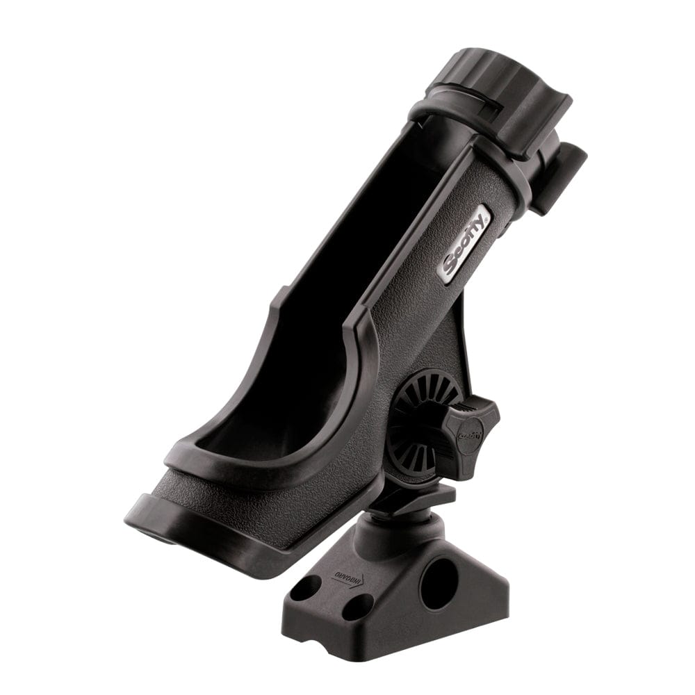 Scotty Powerlock Rod Holder Black w/241 Side/Deck Mount [230-BK] - The Happy Skipper