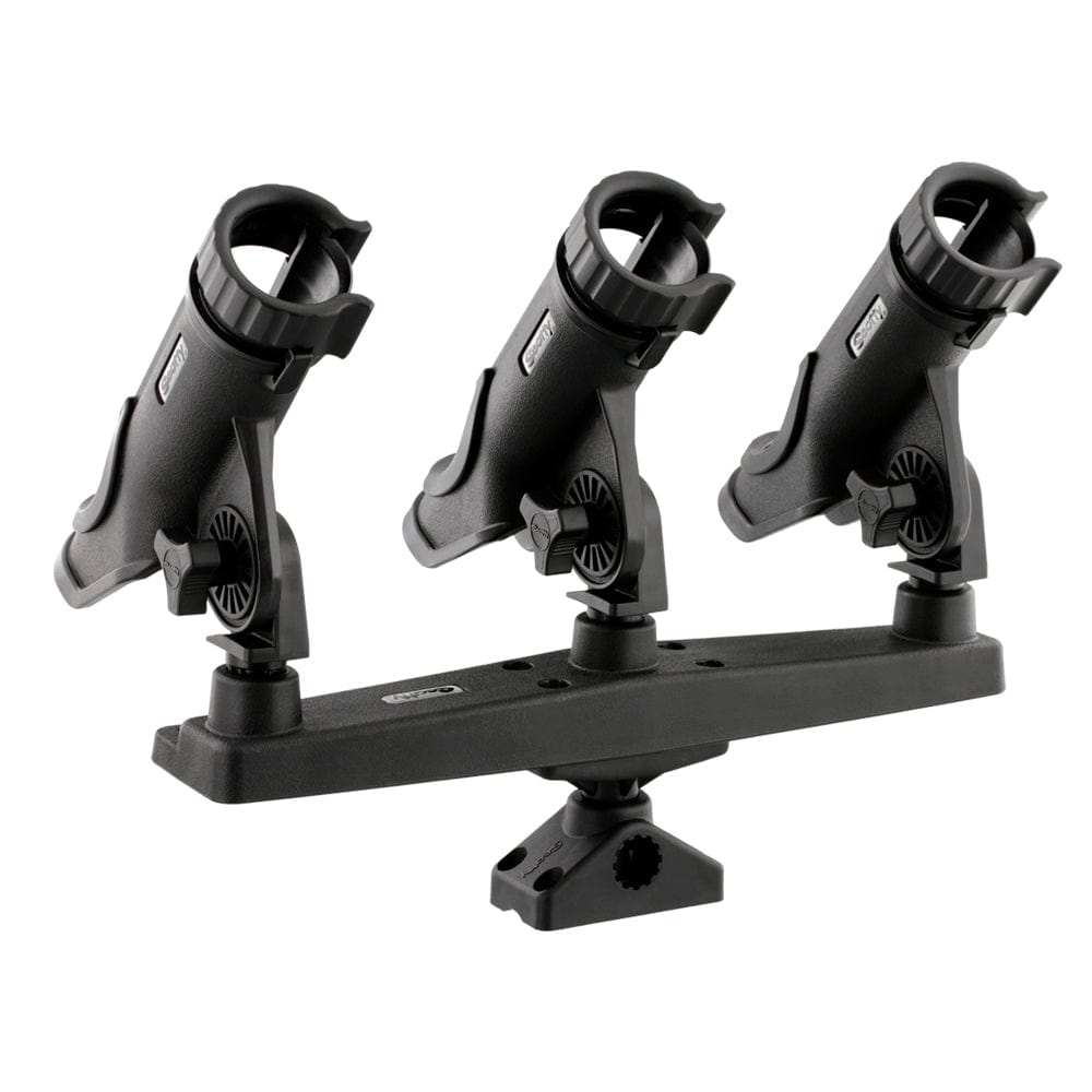 Scotty Triple Rod Holder w/3 230 Power Lock Rod Holders [256] - The Happy Skipper