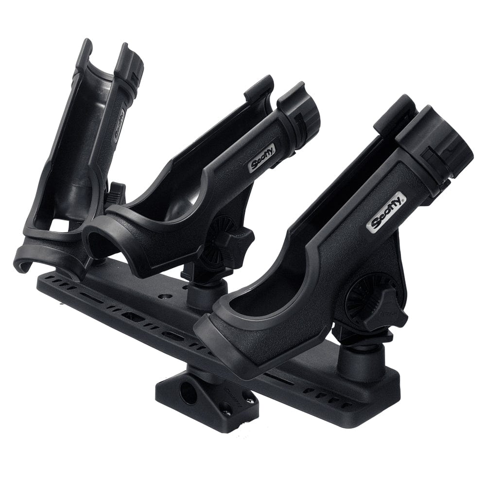 Scotty Triple Rod Holder w/3 230 Power Lock Rod Holders [256] - The Happy Skipper