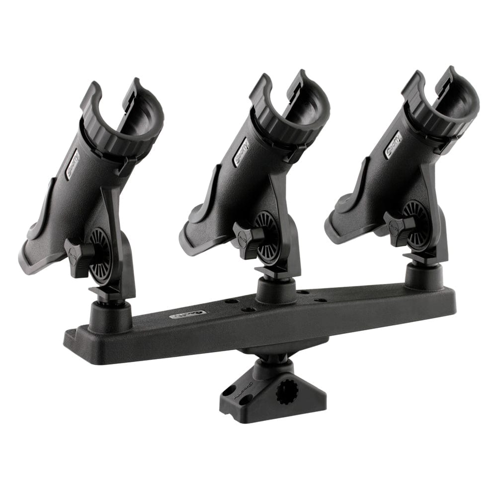 Scotty Triple Rod Holder w/3 230 Power Lock Rod Holders [256] - The Happy Skipper