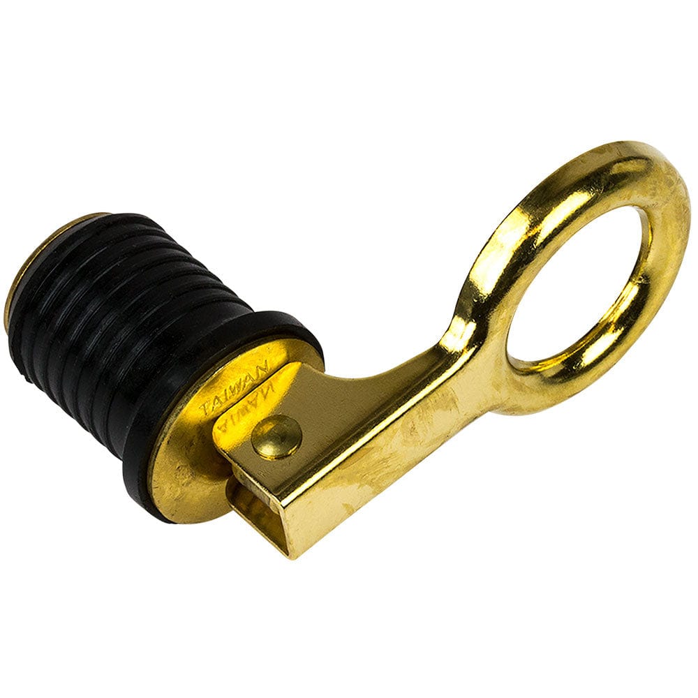 Sea-Dog Brass Snap Handle Drain Plug - 1" [520070-1] - The Happy Skipper