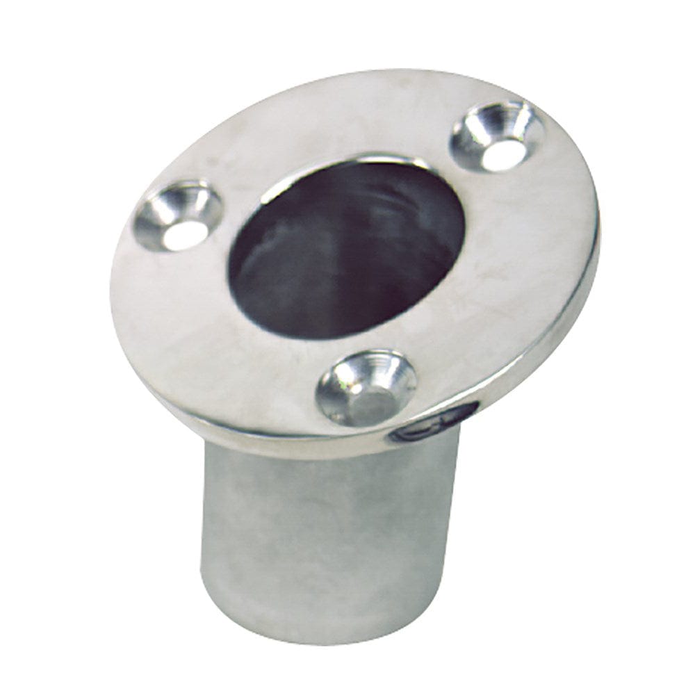 Sea-Dog Flush Mount Flagpole Socket - 25 - 1-1/4" ID - 316 Stainless Steel [491713-1] - The Happy Skipper