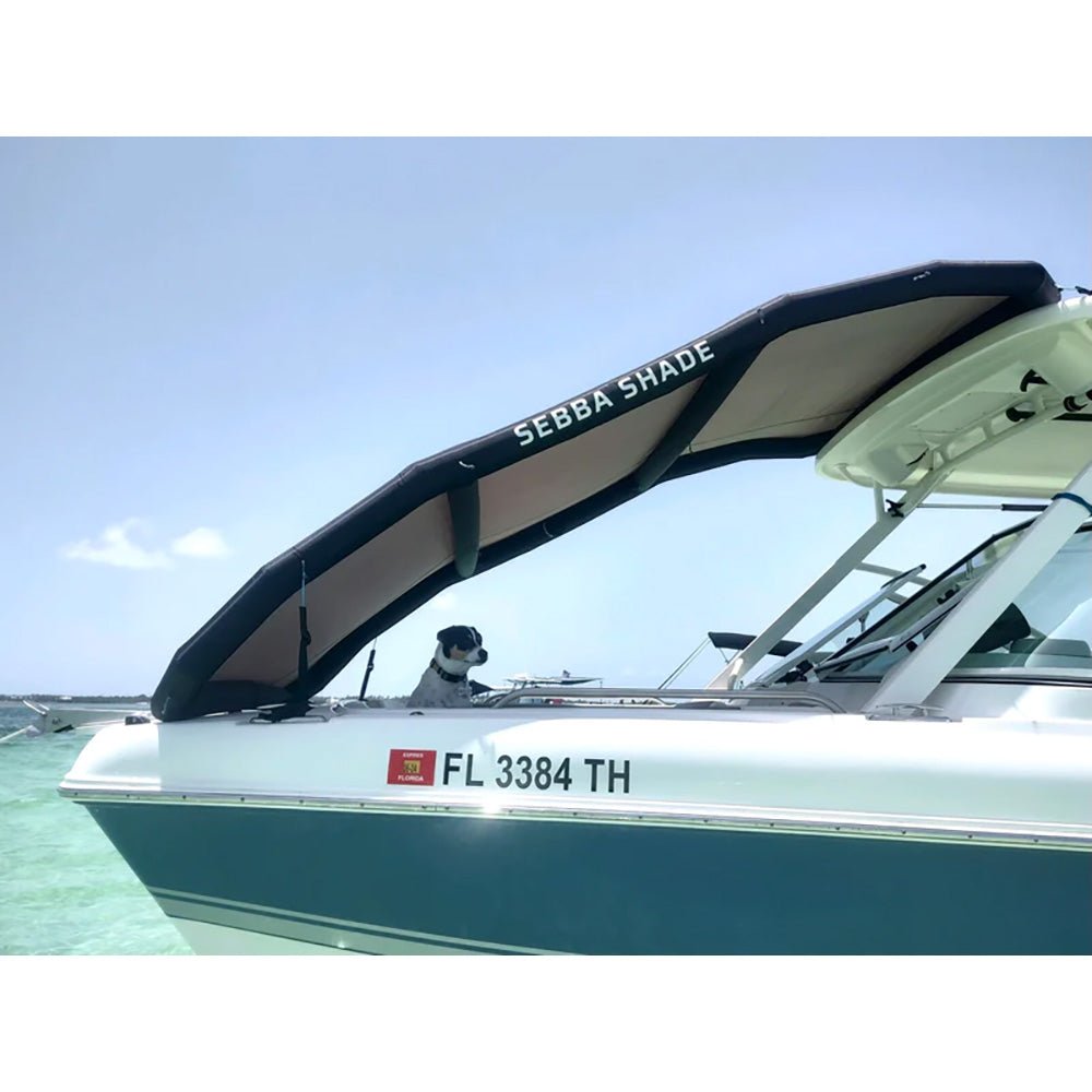 Sebba Shade 6 x 9 ft. Blue Sun Shade f/Boats Up To 28' [SS6X9BLU] - The Happy Skipper