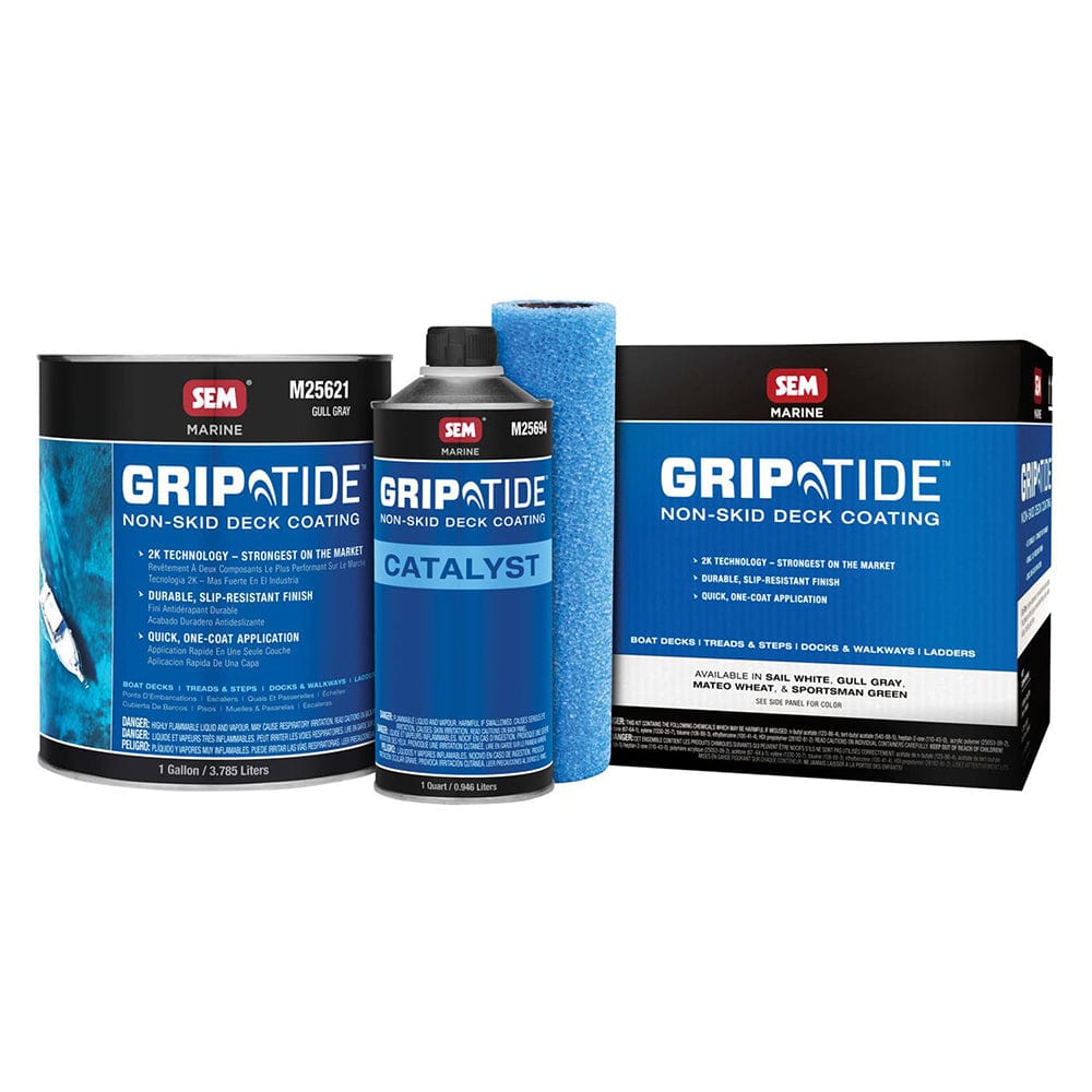 SEM GripTide Non-Skid Deck Coating Kit - Gull Gray [M25620] - The Happy Skipper