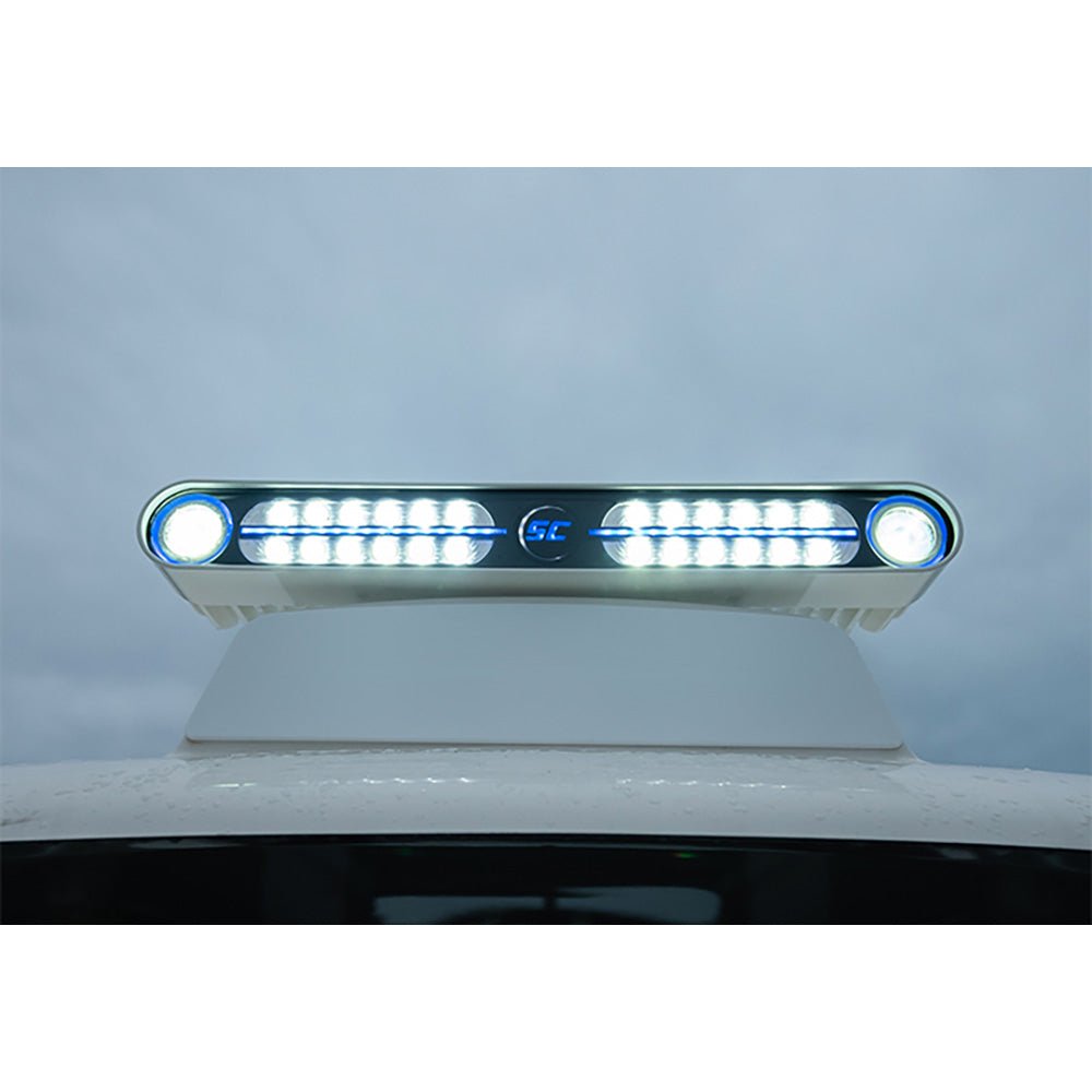 Shadow-Caster Eagle Ray LED Light Bar - White Housing Dual Optics [SCM-EAGLE-RAY-WH] - The Happy Skipper