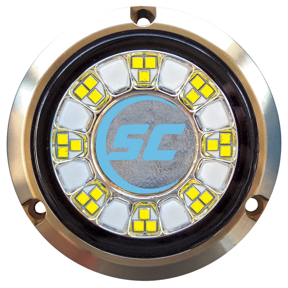 Shadow-Caster SCR-24 Bronze Underwater Light - 24 LEDs - Bimini Blue [SCR-24-BB-BZ-10] - The Happy Skipper