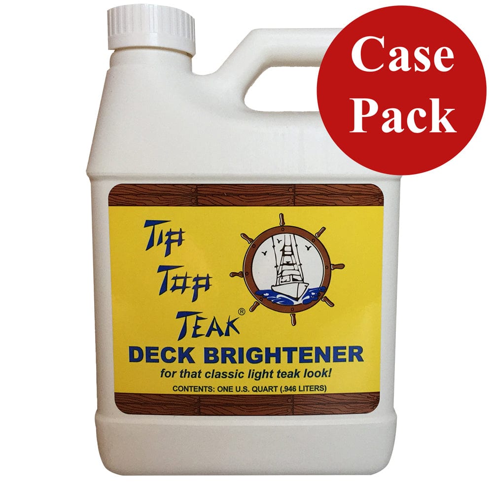 Tip Top Teak Tip Top Teak Deck Brightener - Quart - *Case of 12* [TB 3001CASE] - The Happy Skipper