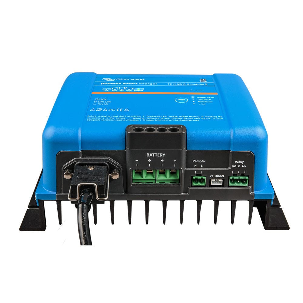 Victron Phoenix Smart IP43 Charger 12/30 (3) 120-240VAC Requires 5-15P Mains Cord [PSC123053095] - The Happy Skipper