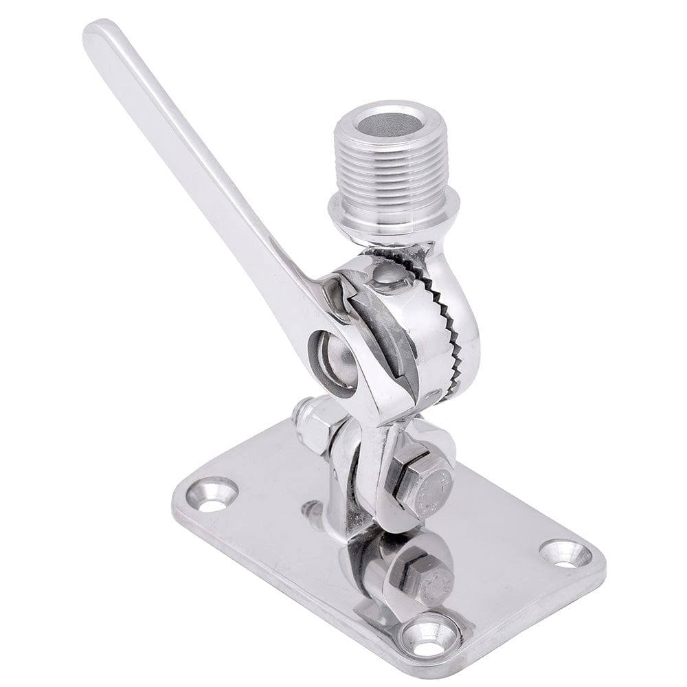 Whitecap Ratchet Antenna Mount - 316 Stainless Steel [S-1802C] - The Happy Skipper