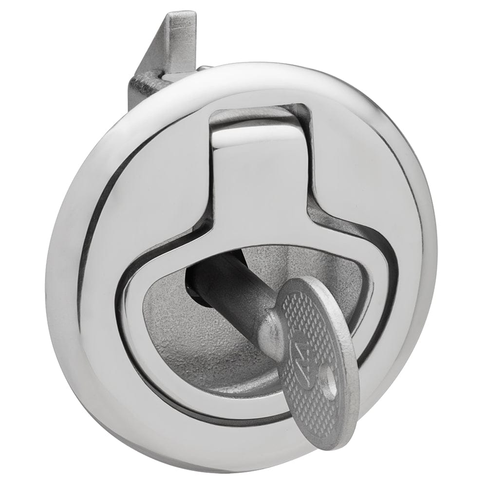 Whitecap Slam Latch Stainless Steel Locking Ring Pull [6136C] - The Happy Skipper