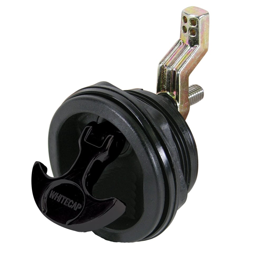 Whitecap T-Handle Latch - Nylon Black/Black - Non-Locking [3230BC] - The Happy Skipper