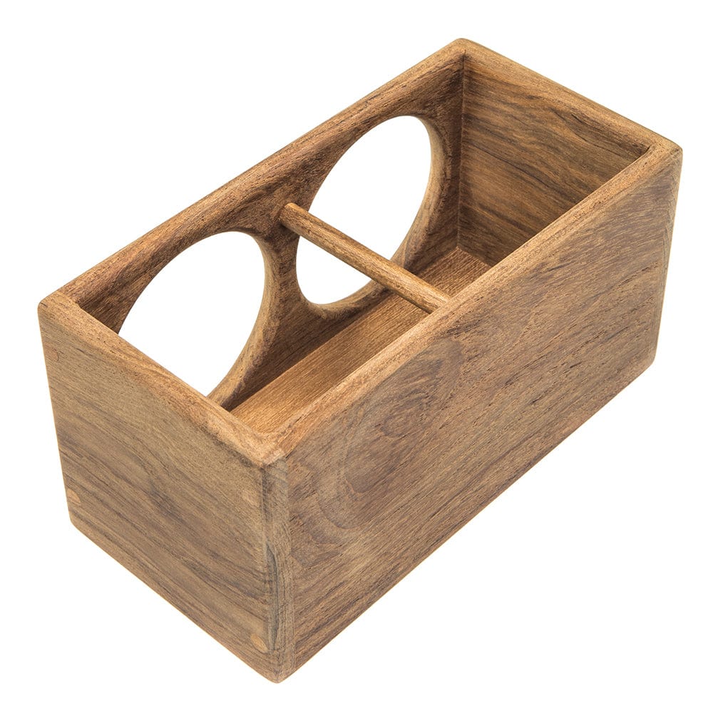 Whitecap Teak 2-Drink Rack [62610] - The Happy Skipper