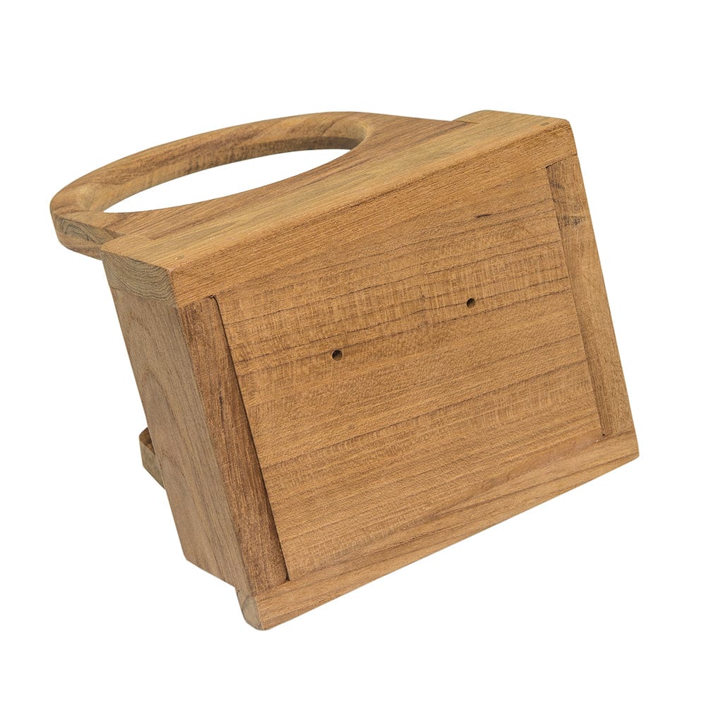 Whitecap Teak Folding Insulated Drink Holder [62602] - The Happy Skipper