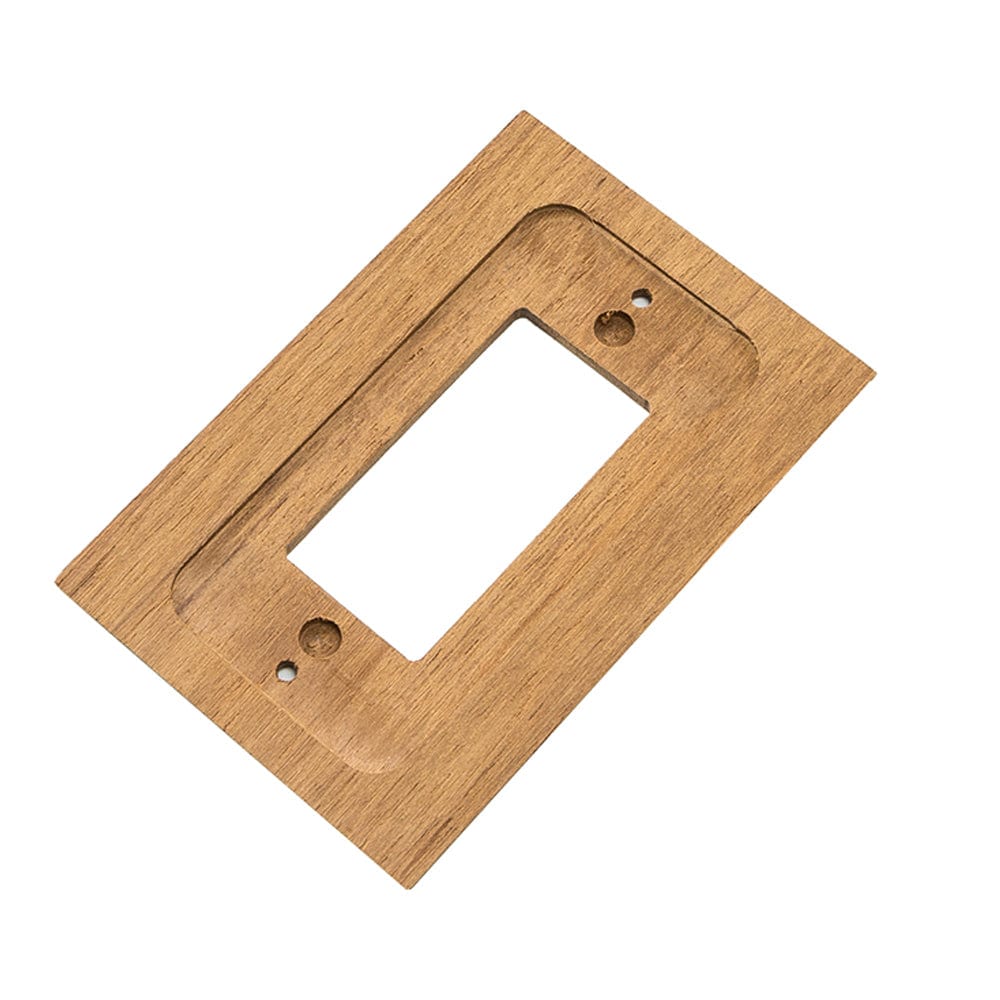 Whitecap Teak Ground Fault Outlet Cover/Receptacle Plate [60171] - The Happy Skipper