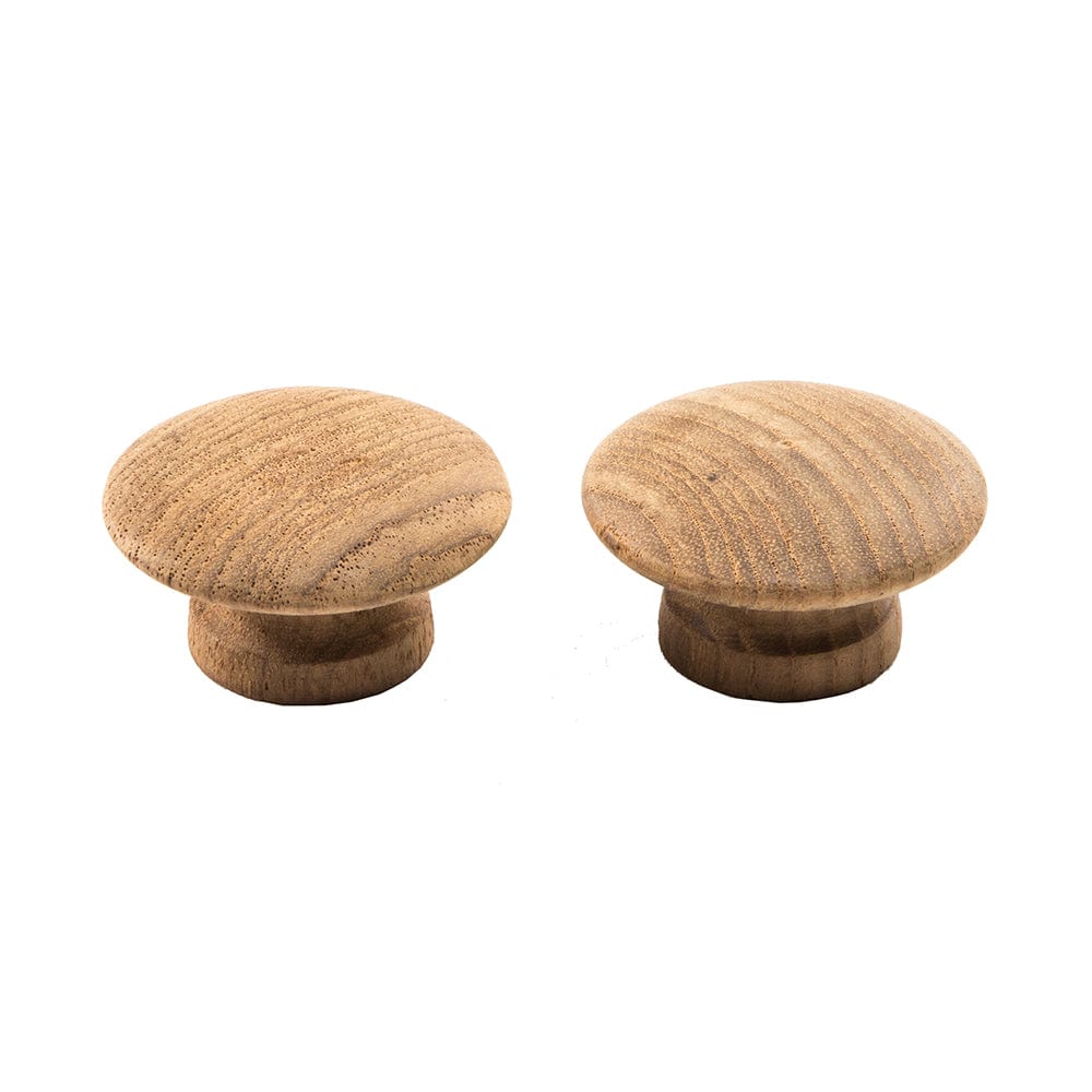 Whitecap Teak Round Drawer Knob - 2" - 2 Pack [60120-A] - The Happy Skipper